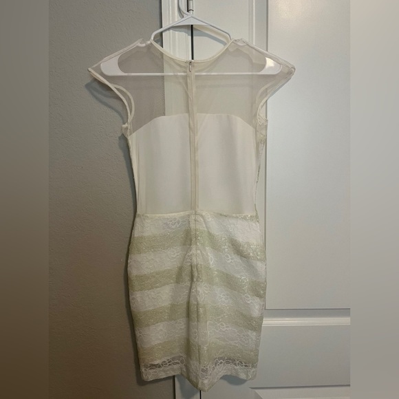 New White Fitted Dress - Picture 2 of 5